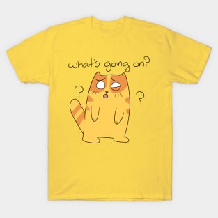 What's Going On? Orange Tabby Cat T-Shirt